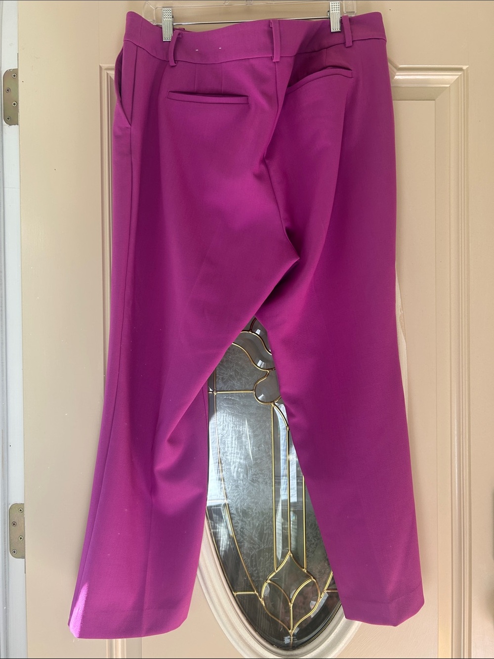Ann Taylor Factory Curvy Wide-Leg Pants in Fuchsia - Picture 2 of 3